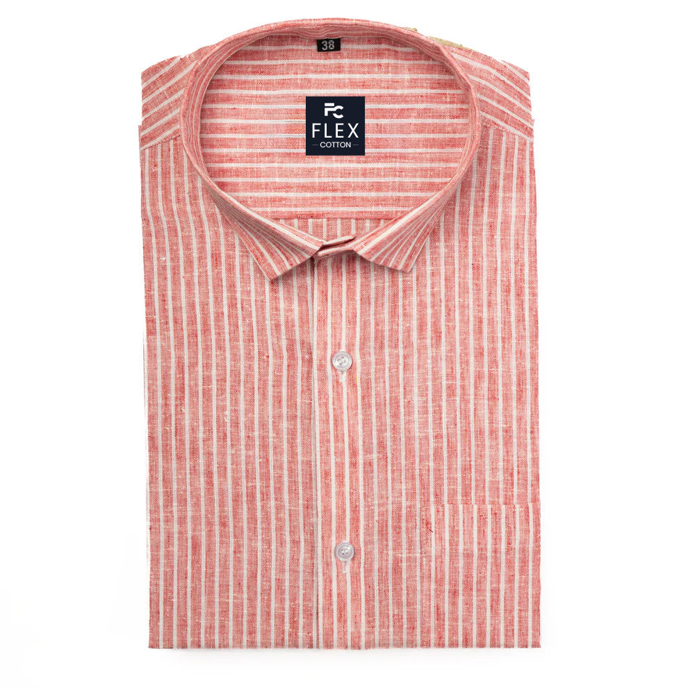 Red Color Cotton Lining Shirts For Men