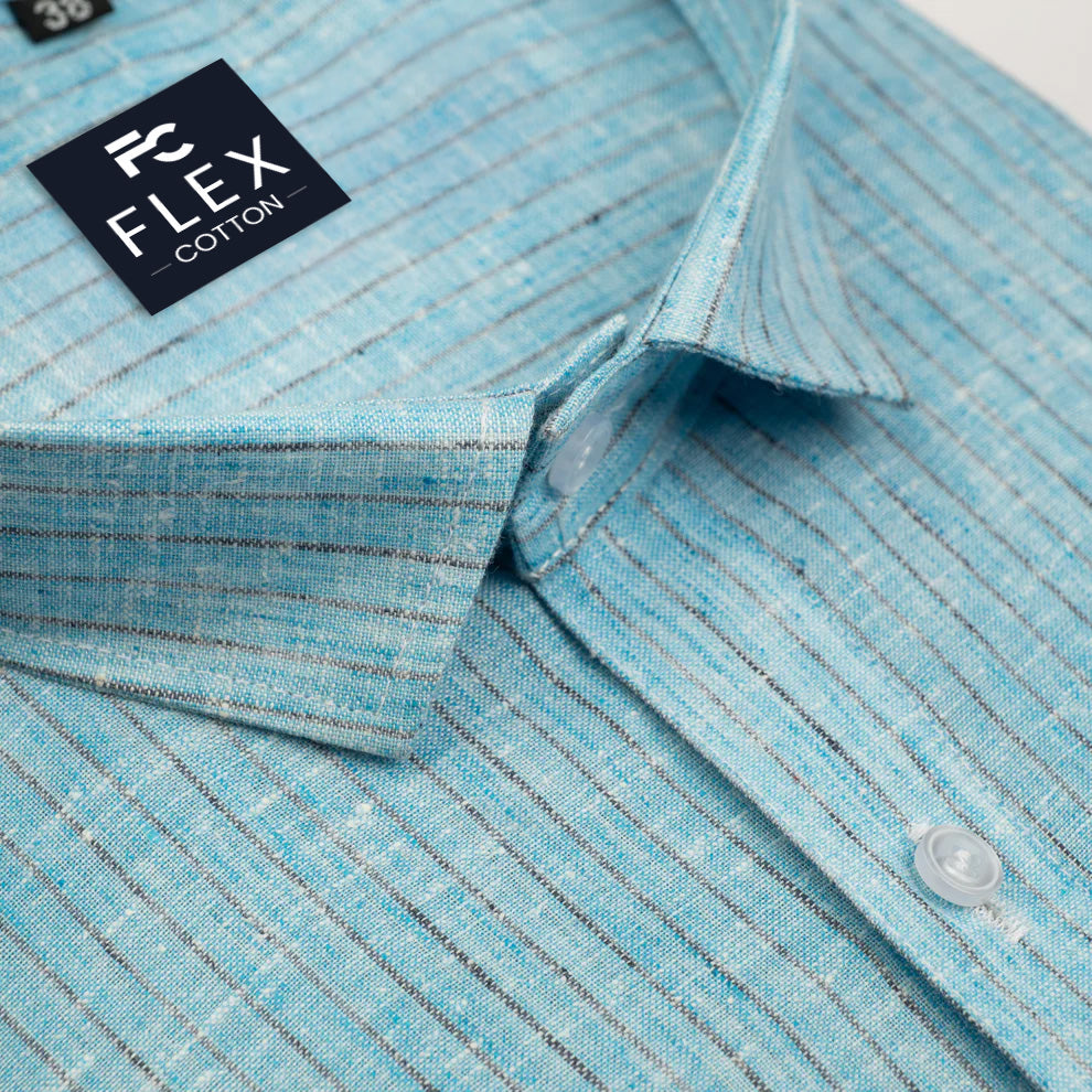 Blue Color Cotton Lining Shirts For Men