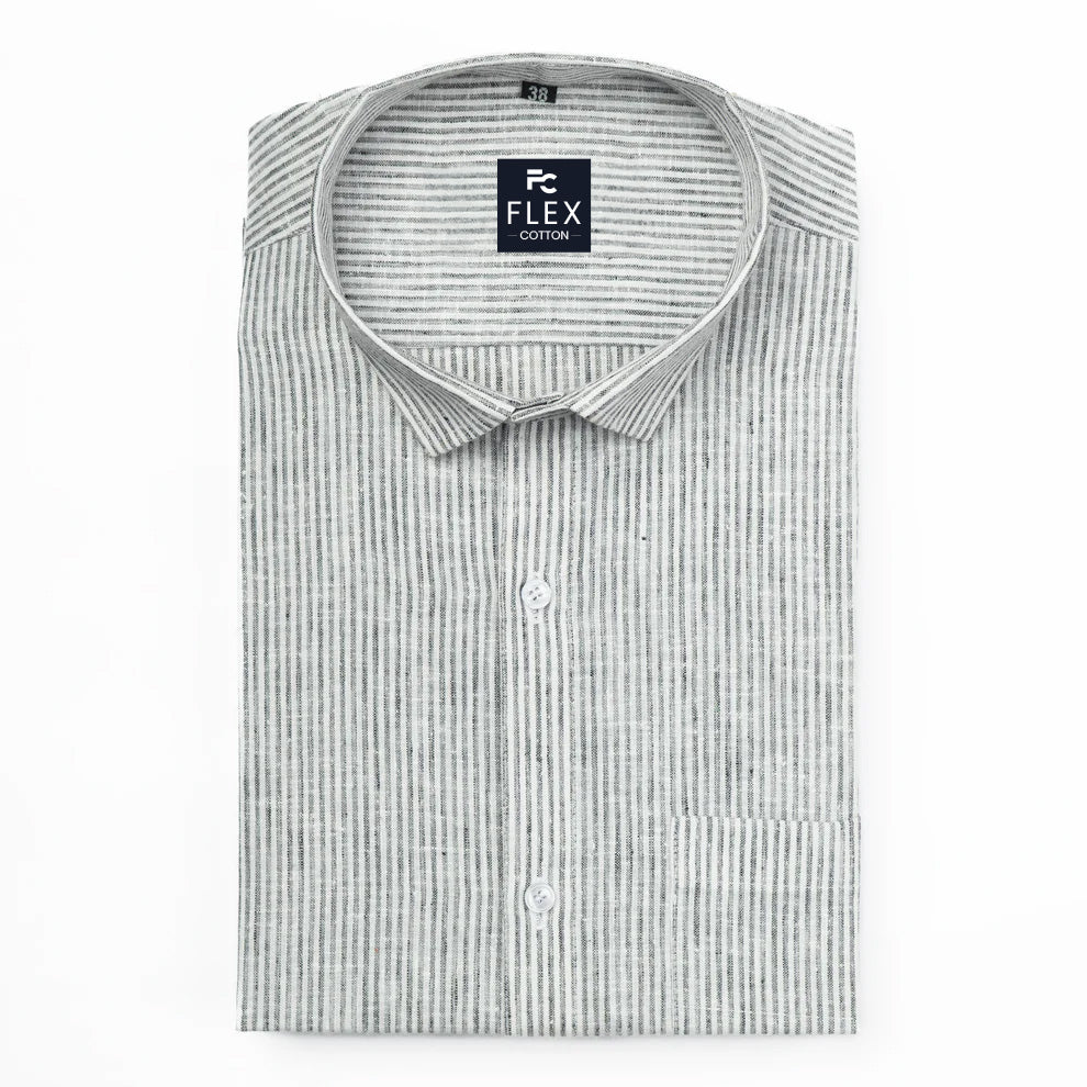 Light Grey Color Cotton Lining Shirts For Men