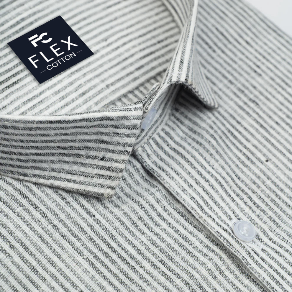Light Grey Color Cotton Lining Shirts For Men