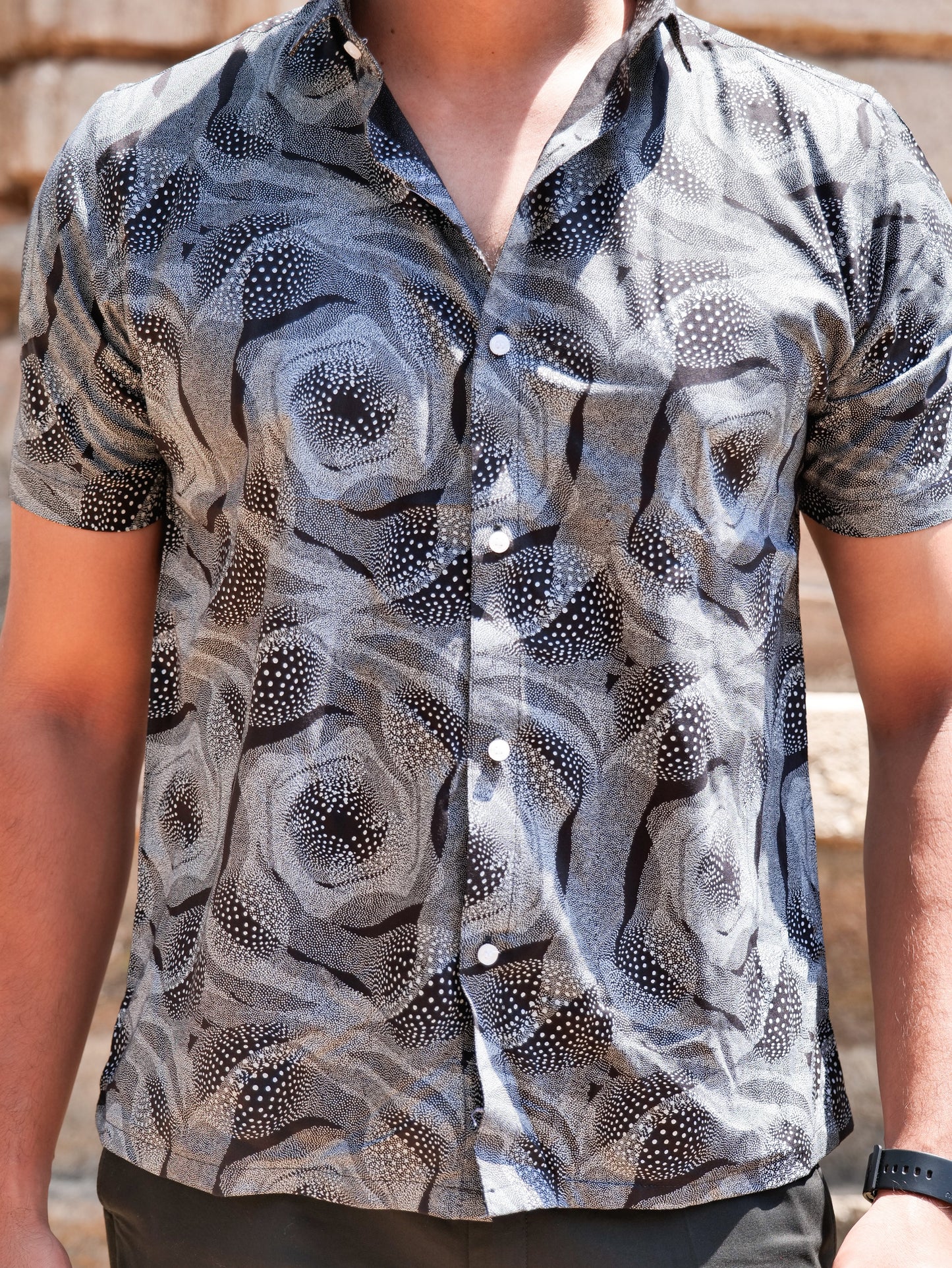 GREY BLACK MOROCCAN