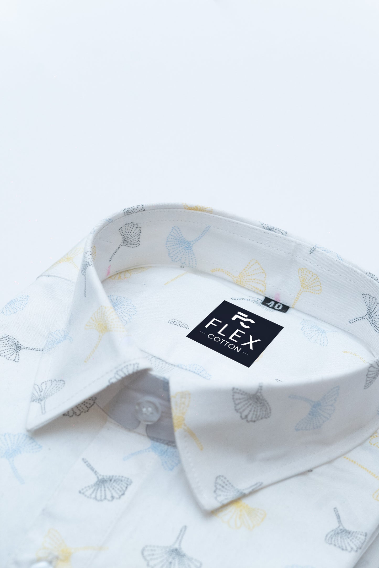 White Color Printed Shirt For Men's