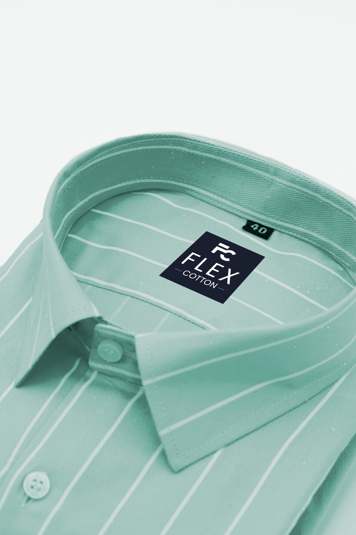 Mint Color Pure Cotton Lining Shirt For Men