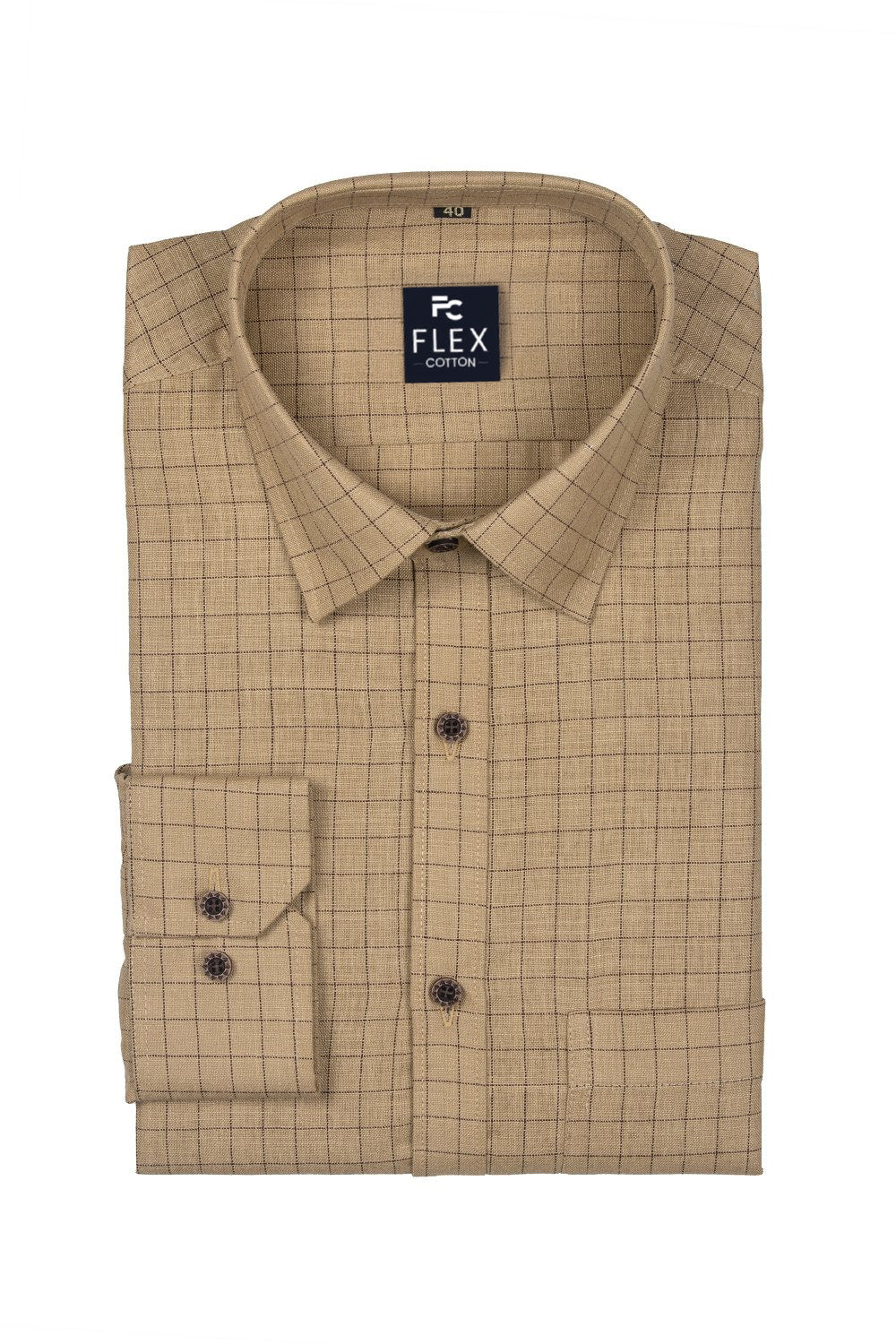 Multi Color Check Criss Cross Woven Cotton Shirt for Men