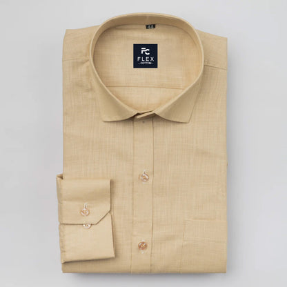 Font Color Linen Cotton Shirt For Men