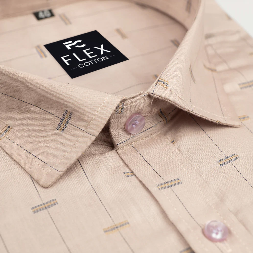 Dream Pink Lining Butta Cotton Shirts