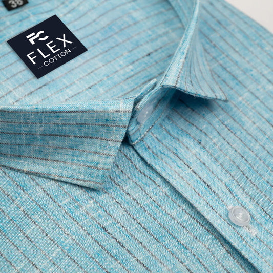 Blue Color Cotton Lining Shirts For Men