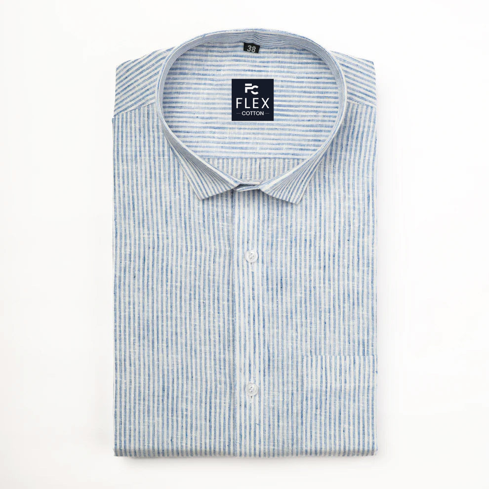 Light Blue Color Cotton Lining Shirts For Men