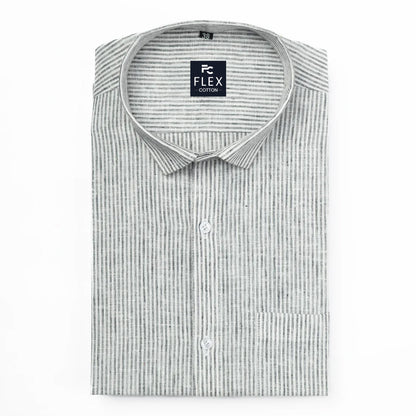 Light Grey Color Cotton Lining Shirts For Men