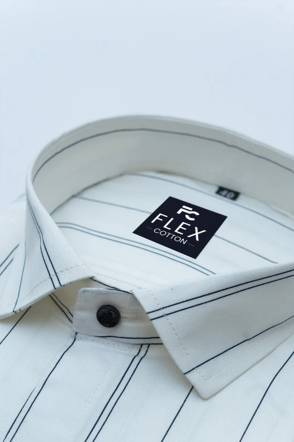 White Color 100%Lining Cotton Shirt For Men's