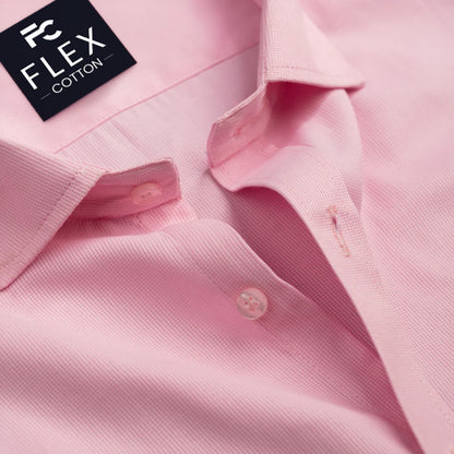 Light Pink Color Mercerised Cotton Shirt For Men