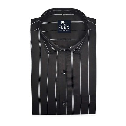 Black Color 100% Lining Shirt For Men's
