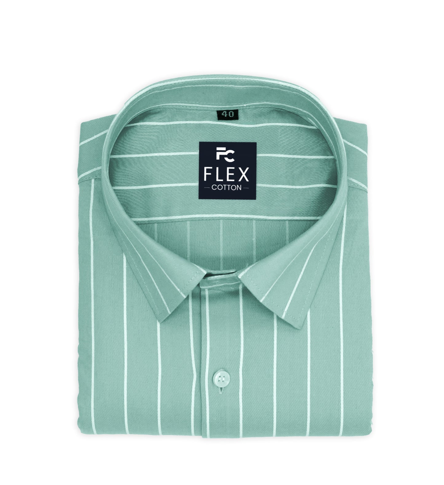 Mint Color Pure Cotton Lining Shirt For Men