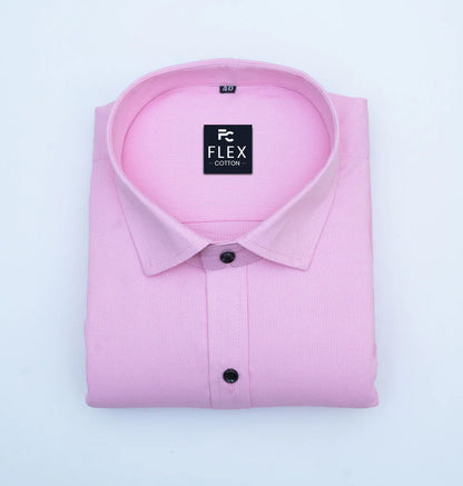 Light Pink Color Mercerised Cotton Shirt For Men