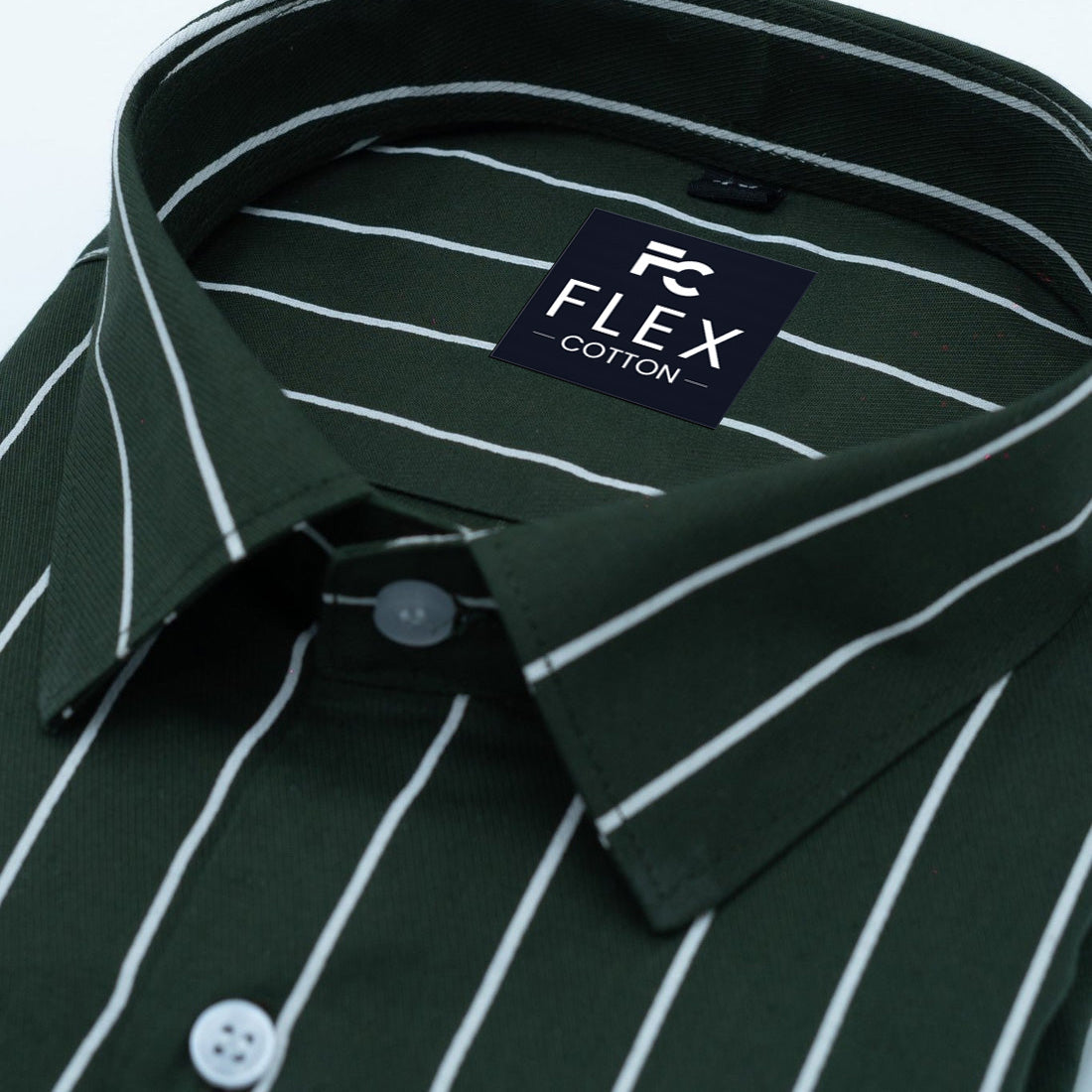 Mehndi Color Pure Cotton Lining Shirt For Men