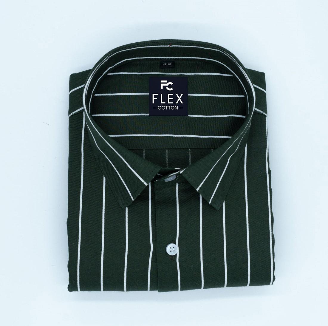 Mehndi Color Pure Cotton Lining Shirt For Men