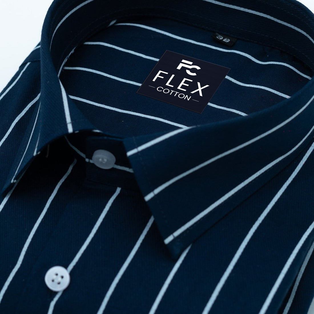 Navy Color Pure Cotton Lining Shirt For Men