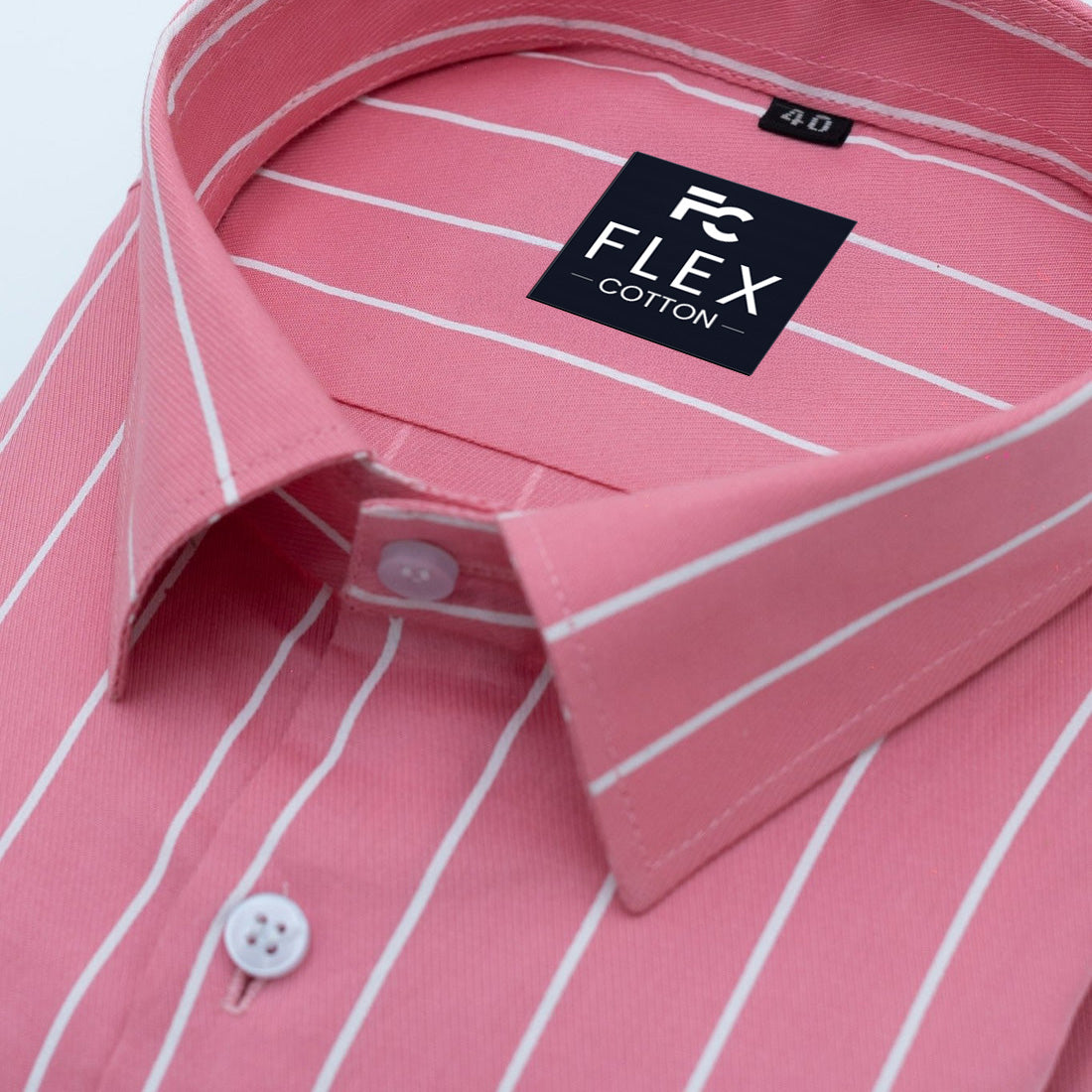 Pink Color Pure Cotton Lining Shirt For Men