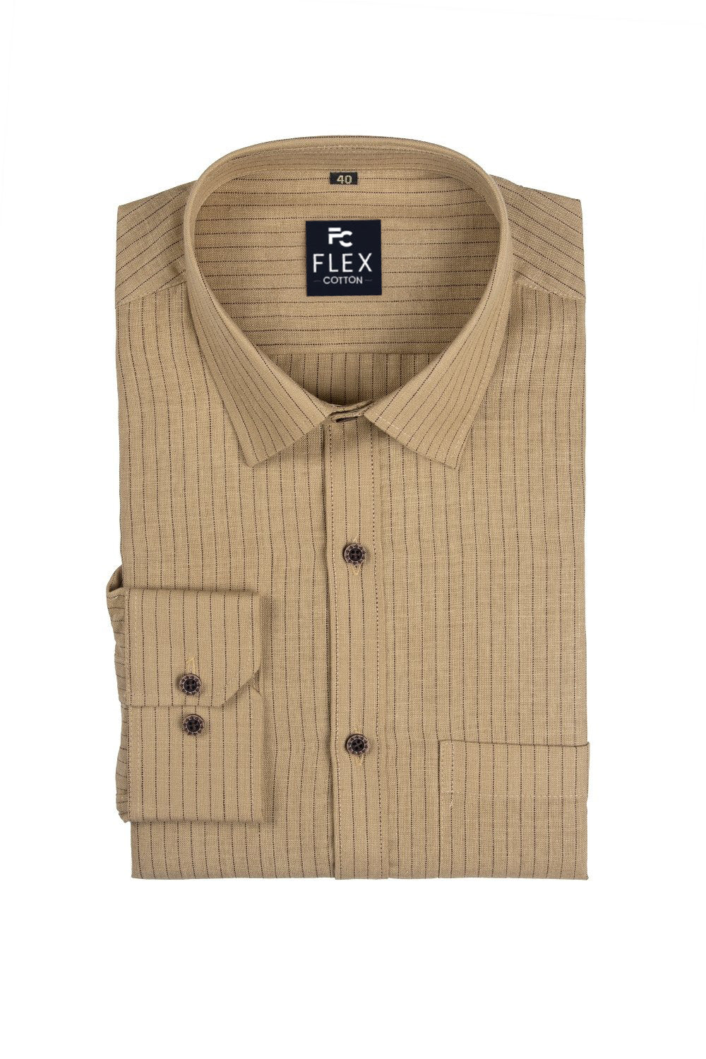 Multi Color Lining Criss Cross Woven Cotton Shirt for Men