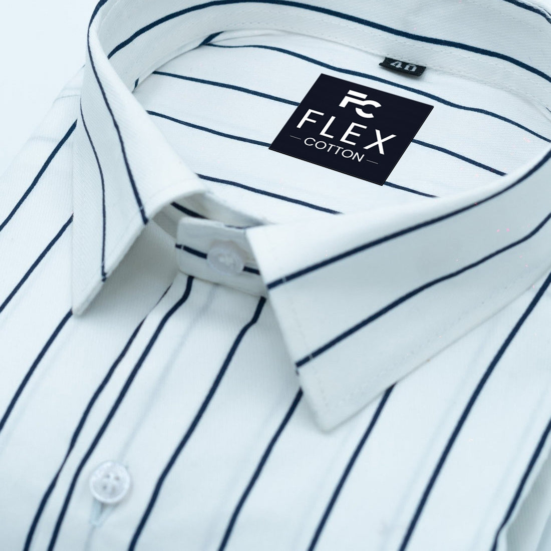 White Color Pure Cotton Lining Shirt For Men