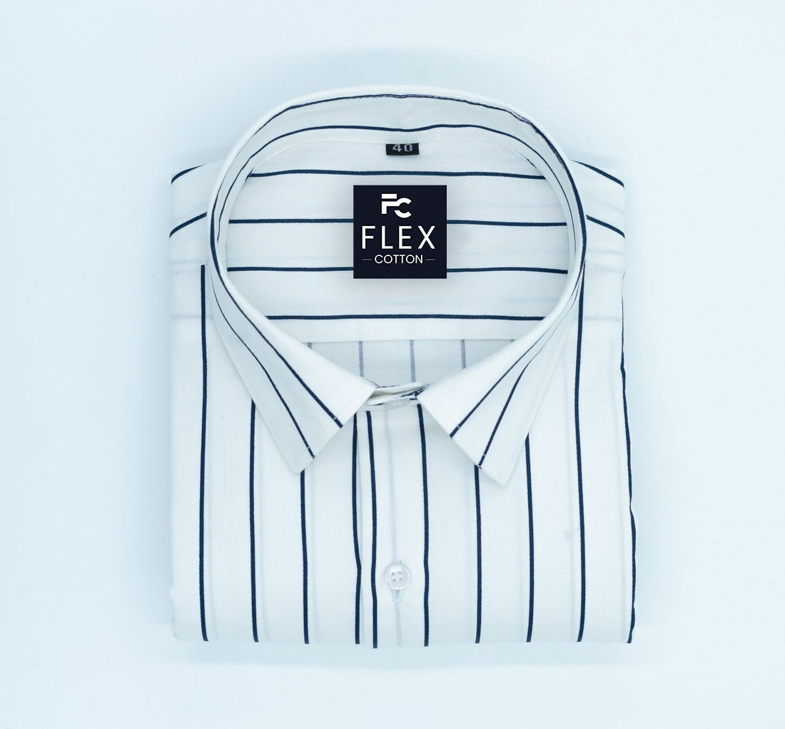 White Color Pure Cotton Lining Shirt For Men