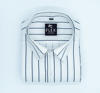 White Color Pure Cotton Lining Shirt For Men